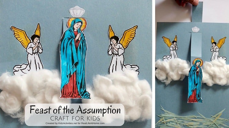 Feast of the Assumption Printable and Craft from Real Life at Home