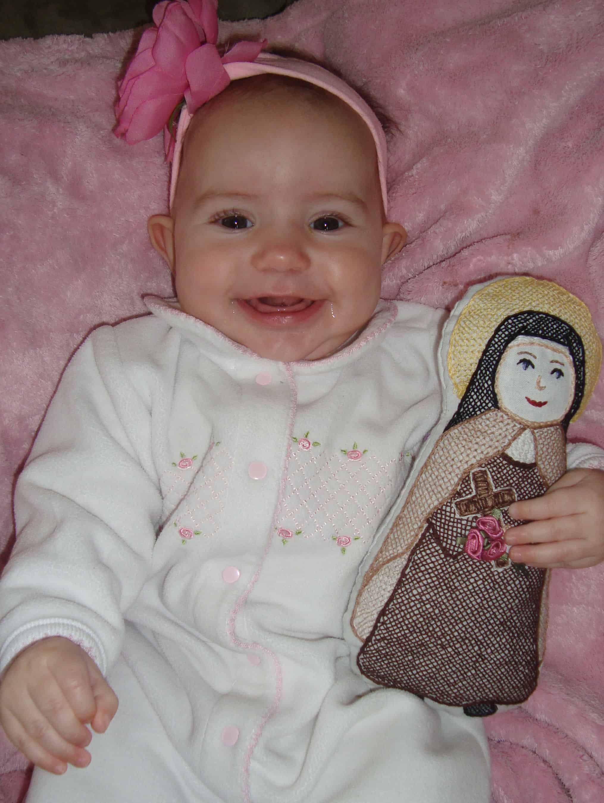 Baby violet with saint therese