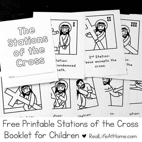 Printable Stations of the Cross for Children Free Booklet