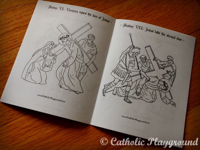 Printable Stations of the Cross booklet for kids