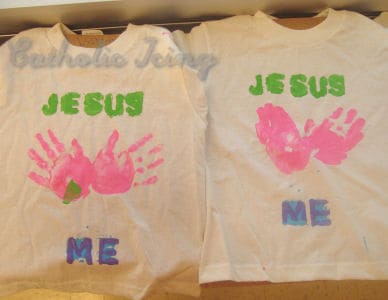 Jesus Loves Me Handprint Shirts