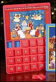 Oriental trading company's sticker advent calendar