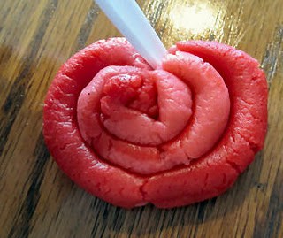 Edible Play-Doh Roll Spiral