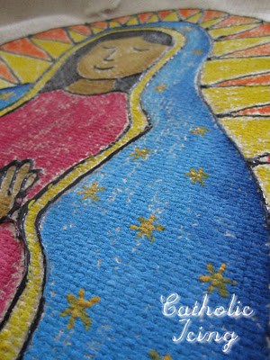 Our Lady of Guadalupe Colored in