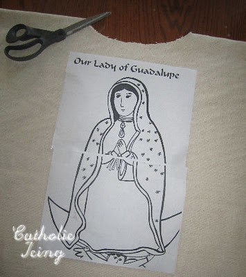 Our Lady of Guadalupe Stencil