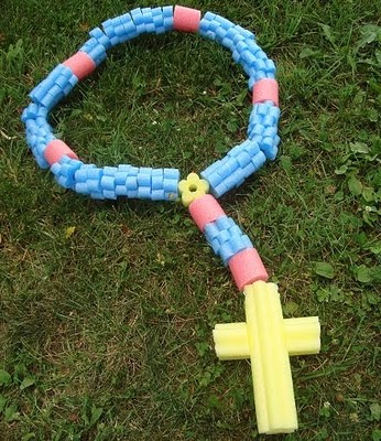 Giant Pool Noodle Rosary