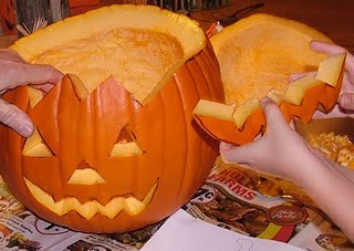 Pumpkin Jack-O'-Lantern Creation