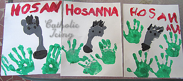 Hosanna Donkey Footprint and Handprint