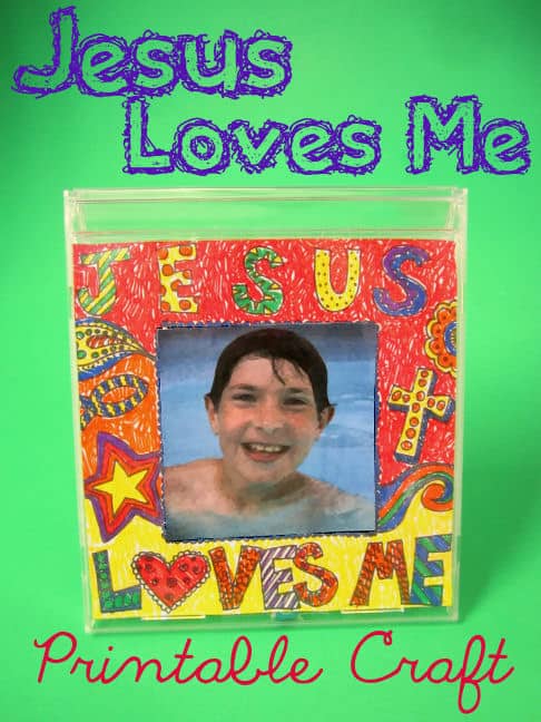 Jesus Loves Me Printable Craft