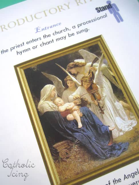 Mass Booklet Angel Painting