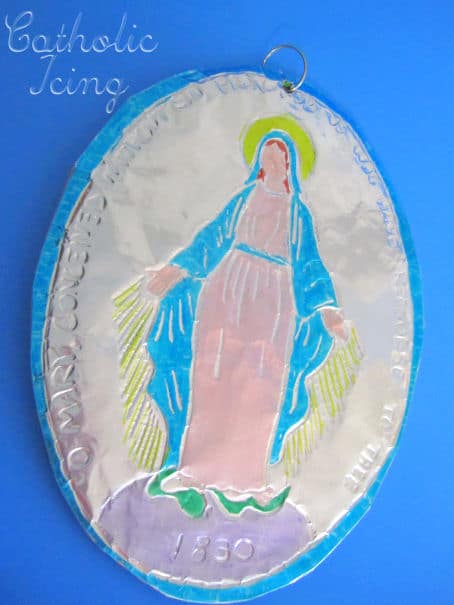 Colored Foil Miraculous Medal