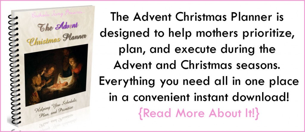 The Advent Christmas Planner- available from Catholic Icing
