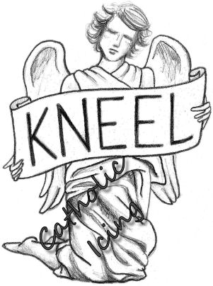 kneeling angel symbol