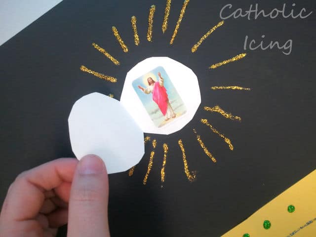 Jesus in the eucharist craft for catholic kids