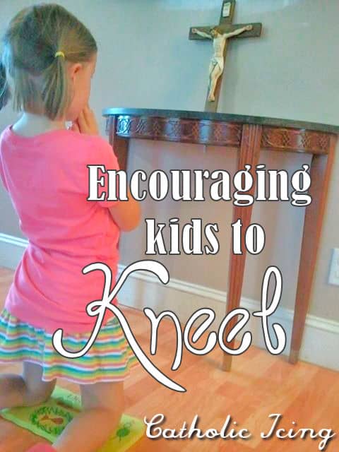 encouraging kids to kneel