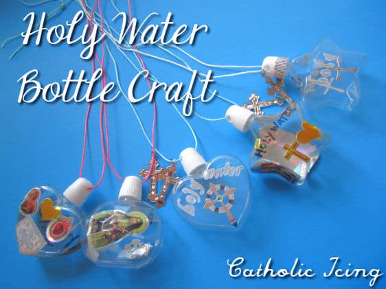 holy water bottle craft for catholic kids