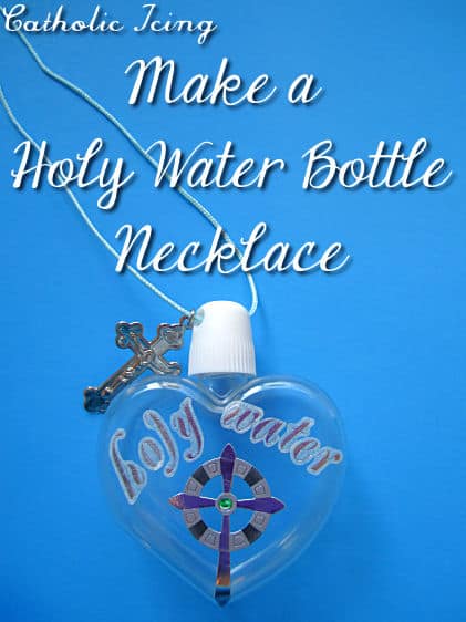 make a holy water bottle necklace