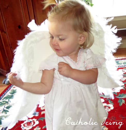 angel wings with feathers