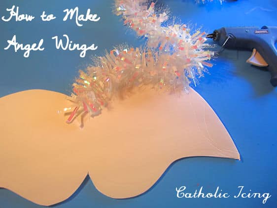 how to make angel wings for all saints day costume