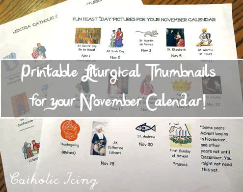 printable liturgical thumbnail pictures for adding to your november calendar