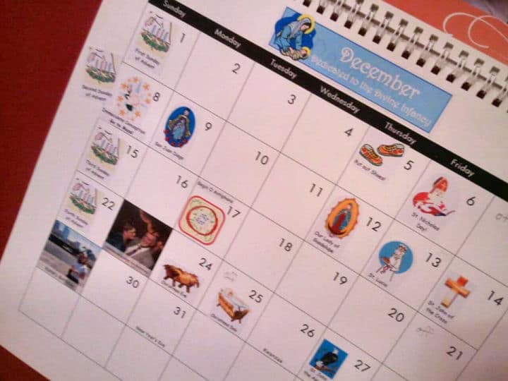 liturgical calendar for kids