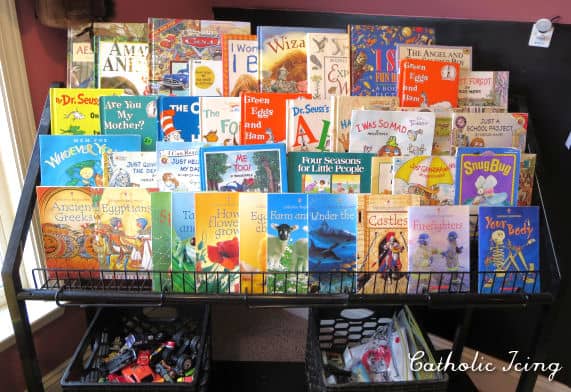organizing books for kids