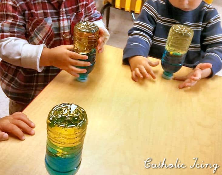 wave in the bottle craft for preschoolers