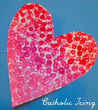 q tip painting valentine scripture craft
