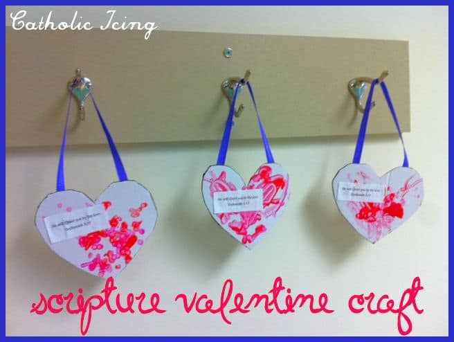 scripture valentine craft for kids