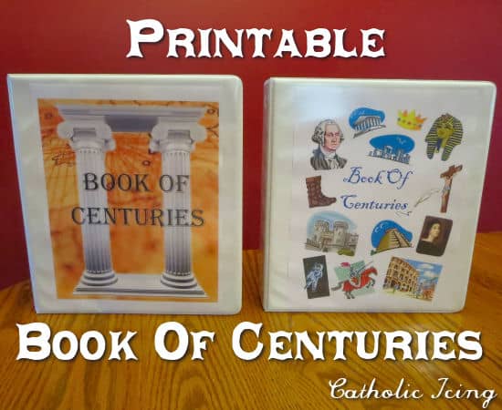 printable book of centuries- Charlotte Mason timeline