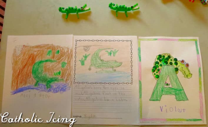 alligator crafts for letter a
