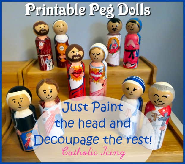 printable peg dolls for decopage