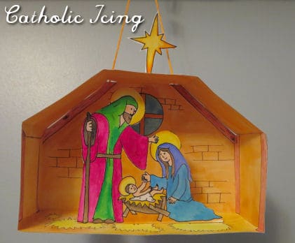 Printable nativity craft for kids