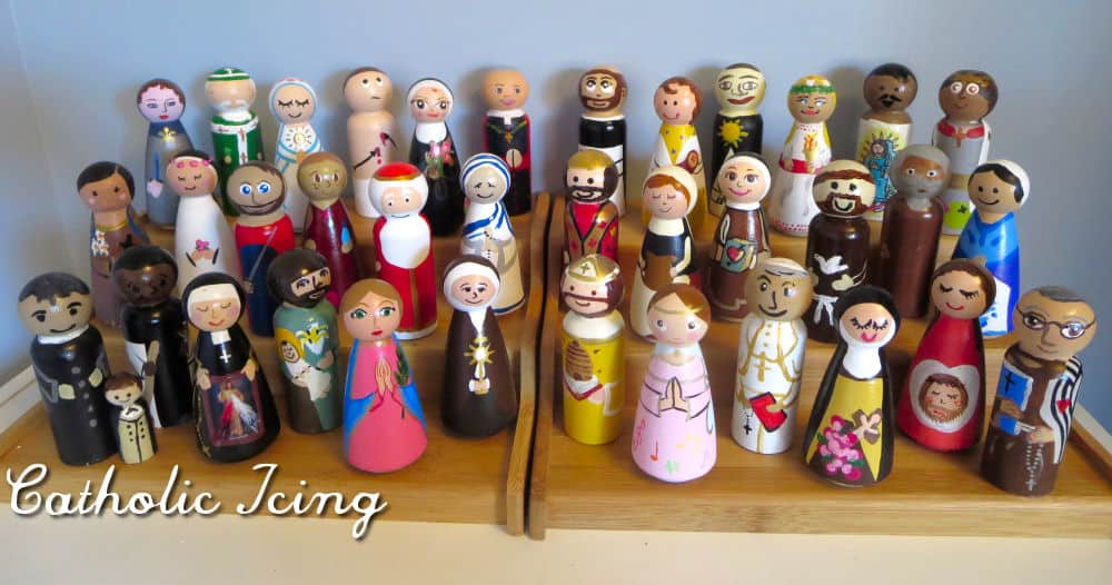 catholic saint peg dolls