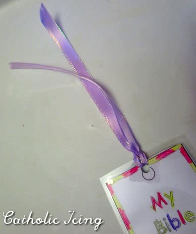 how to tie a ribbon on a bookmark